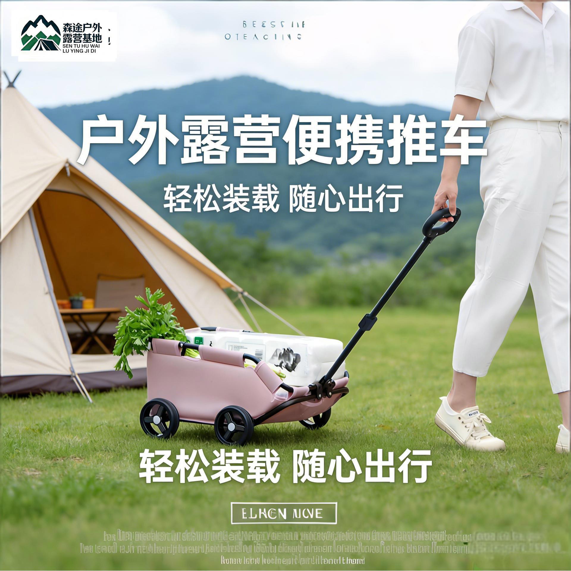 升级迷你小号露营车买菜购物小推车儿童便携取快递多功能宠物车