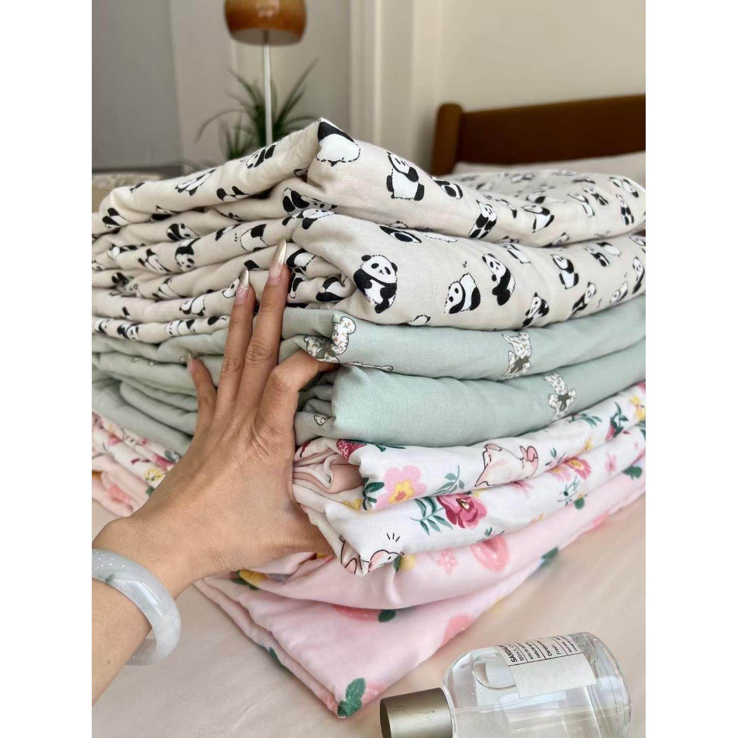 A类母婴双层纱+凉感丝两用夏凉被软糯薄款单人双人蚕丝空调午睡芯,床上用品,化纤被,淘宝优惠券,粉丝福利购,淘宝优惠卷