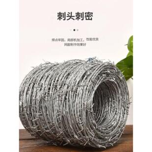 刺网围栏防爬刺果园学校拉直防锈铁丝网防盗网防攀爬钢丝