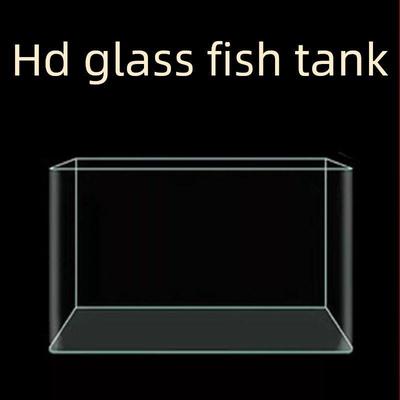 鱼缸热弯玻璃客厅小水族馆桌面无水金鱼斗鱼生态迷你鱼缸裸缸