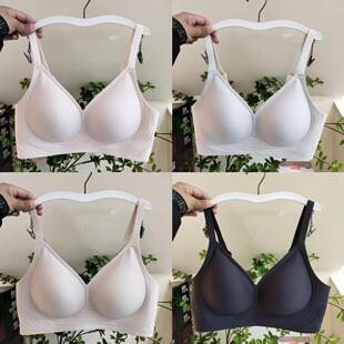 无缝内衣为妇女，薄，乳房收缩，反下垂，果冻条，软支持，无线一