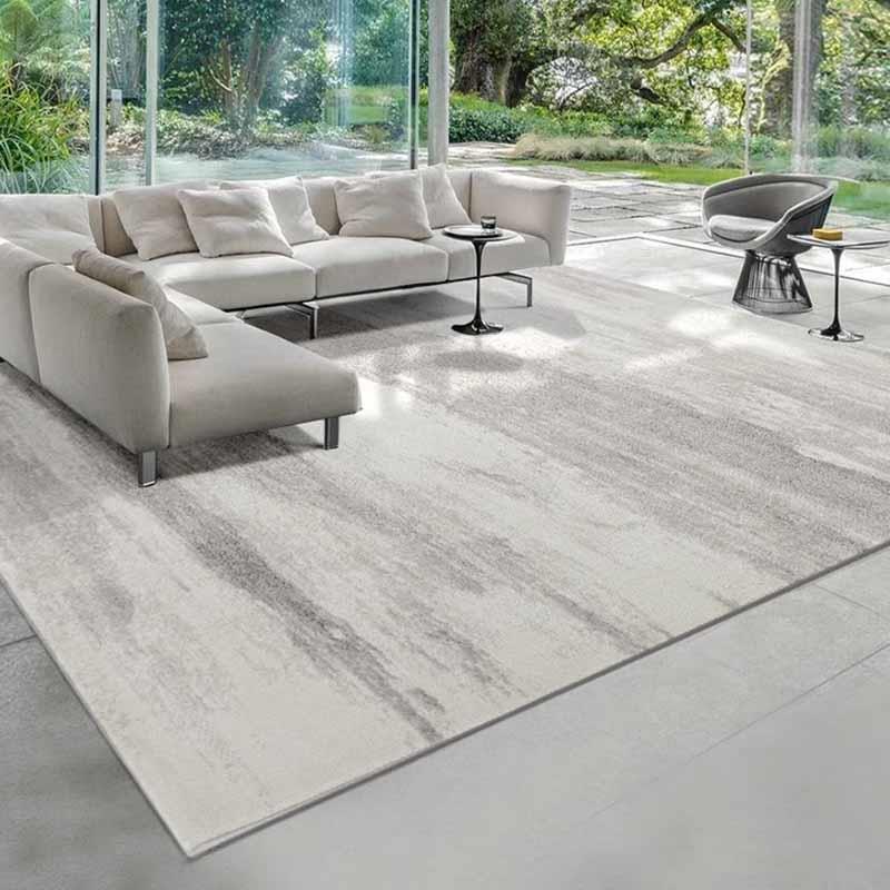 地毯客厅卧室地垫北欧ins风床边黑白灰茶几毯轻奢现代简约长方形