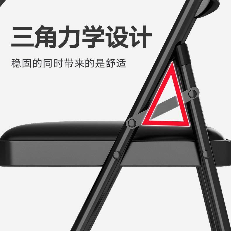 可折叠无品牌/桌脑椅现代家用餐厅电靠背椅会议椅便租携凳子出屋