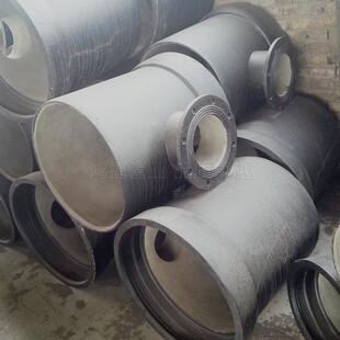 铸铁7797单法兰插三通D铸N300球墨管件球墨铁承单只盘异三径通厂