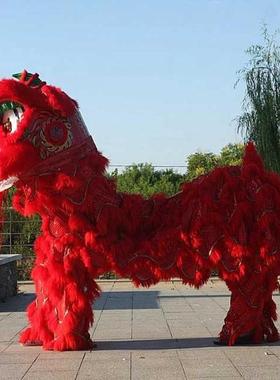 舞狮全头AL101719套醒成人羊毛竹编狮道具山南狮狮演出表演道具可