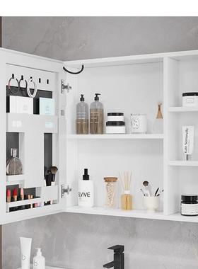 厚太空铝智能23131生浴室镜柜美妆收纳子架卫间挂墙式加梳妆镜灯