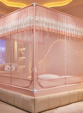 A类防蚊帐用卧室蒙BPU古包婴儿童防床全包回底摔坐床床笠款纹家掉