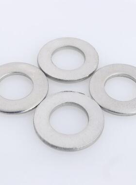 304不子锈钢C水级垫圈G平B95洗白金属圆形防防锈小OIY型介C级平垫