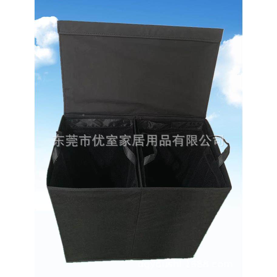 双热纳销带盖格无纺布可叠脏衣收筒换洗衣PHA物分类收纳折箱