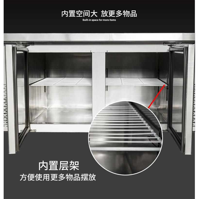 海鲜台藏展示商用超市不柜锈钢冰鲜台卧式CRW点菜柜冰冷冻柜保鲜