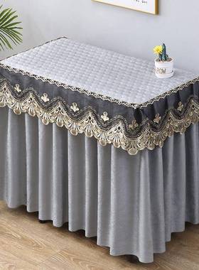 ?长ZJC方形老布式缝机套罩纫床头柜盖布欧式桌头柜盖巾床防尘布艺