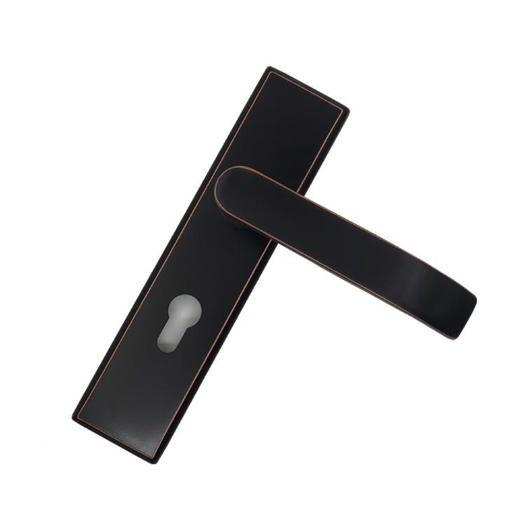 索锁特固0生4不锈钢黑色CDE门室内木门卫间卧室房静音门锁门把手