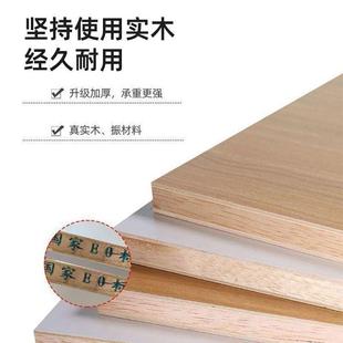 实木电脑桌桌书家用学生书桌架书一体桌出租屋卧习室PYK学桌子耐
