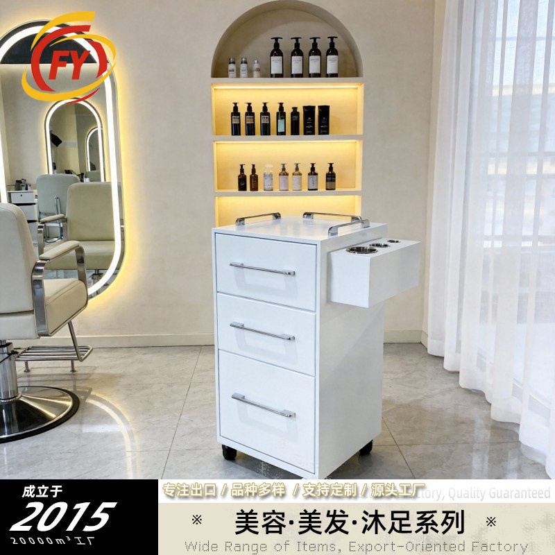 理发店工具柜发廊专用工具台美发店置物架抽屉式镜台柜子小剪发柜