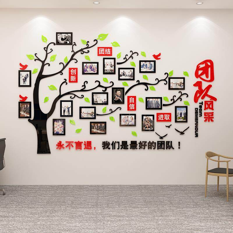 7地1F75985JJX员工风采文化墙贴荣T团队天誉榜展示公司照片办公室