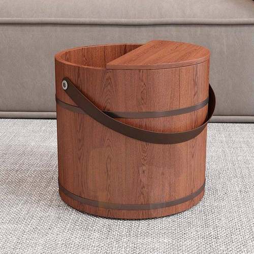 手提柏木脚实木保温包泡香脚桶木质桶家用木桶泡洗脚FKR盆桶邮