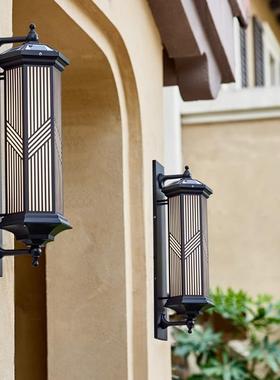 太阳壁灯户外IFF花园大门围墙门柱灯园新中式墅别外挂能墙壁灯林