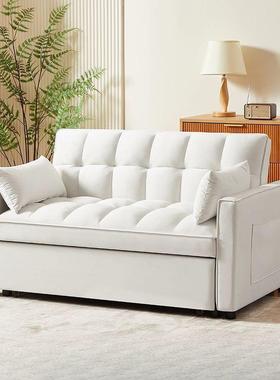 拉多沙功能沙发床客厅折沙发奶油可叠jls67578两用伸缩懒人小户型