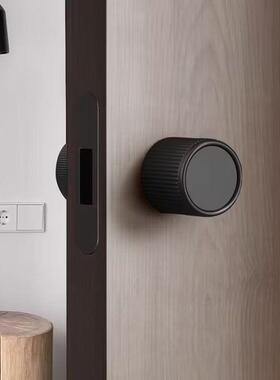 极简球圆形卧UTQ室门锁室房间内门轻奢静音磁吸家用通用木型门把