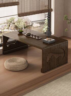 新折中式飘窗轻奢感小桌炕桌榻榻米桌时茶尚窗das66834台茶几矮桌
