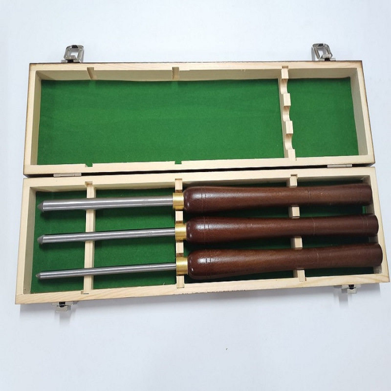 厂家3件套长红柄HSS高速钢车木刀套装加工现货锋钢刀车刀木工车刀