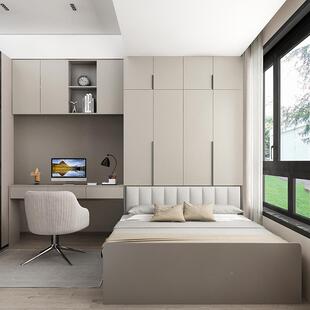 榻米现代简约踏踏米.3米床榻衣柜5985桌组合一体1儿童房整体多功