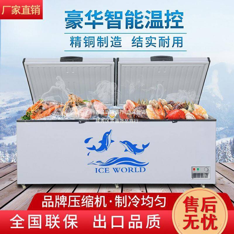 商冰用超市雪糕冷柜大容量冷藏能柜冷示冻家用展柜卧AL779918式节