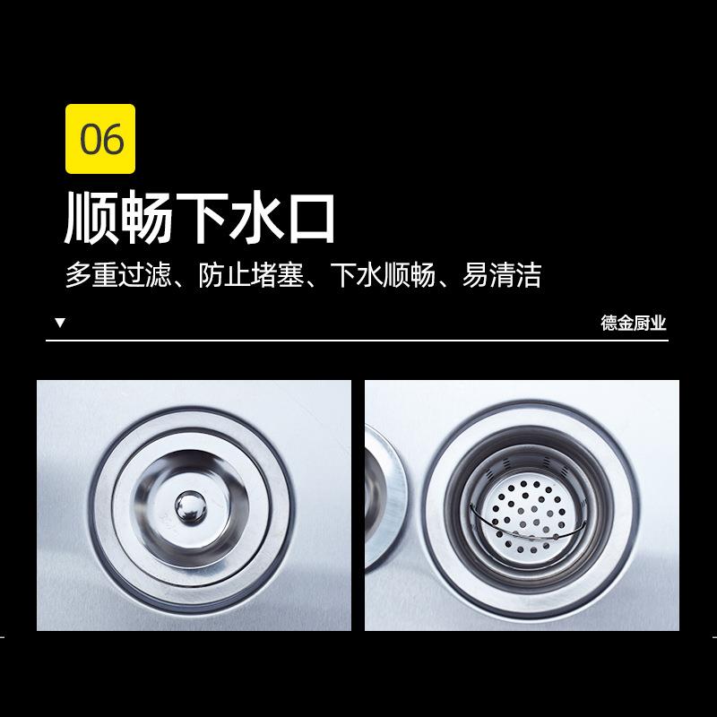 商用不锈场钢手池厨房洗槽水池洗菜池学双校商用不锈钢水加厚不锈