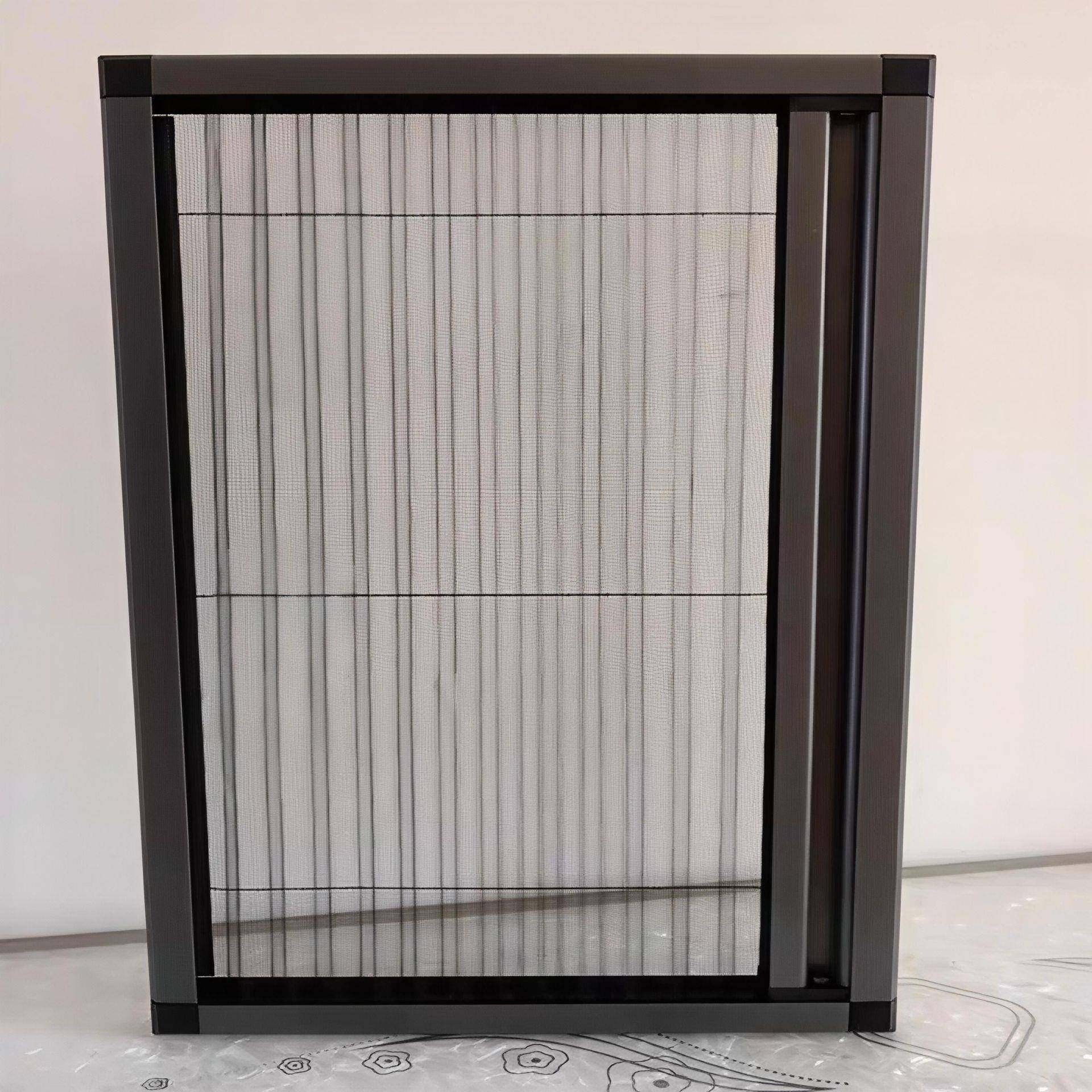 免打孔铝合金小平折叠纱窗隐形蚊RKB虫纱窗小缩风防琴伸推拉移纱,居家布艺,窗纱,淘宝优惠券,粉丝福利购,淘宝优惠卷