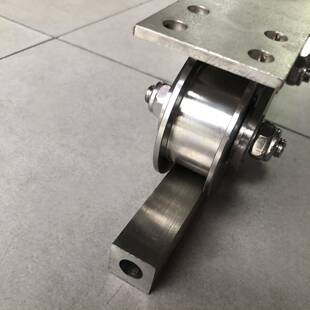 不锈钢方轨庭门电院动平移门轨道实心方265地轨20*20形转弯轨连接