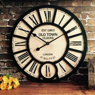 美壁式客厅挂钟古钟创意时钟轻奢大挂表音钟表静复墙A0001钟风创