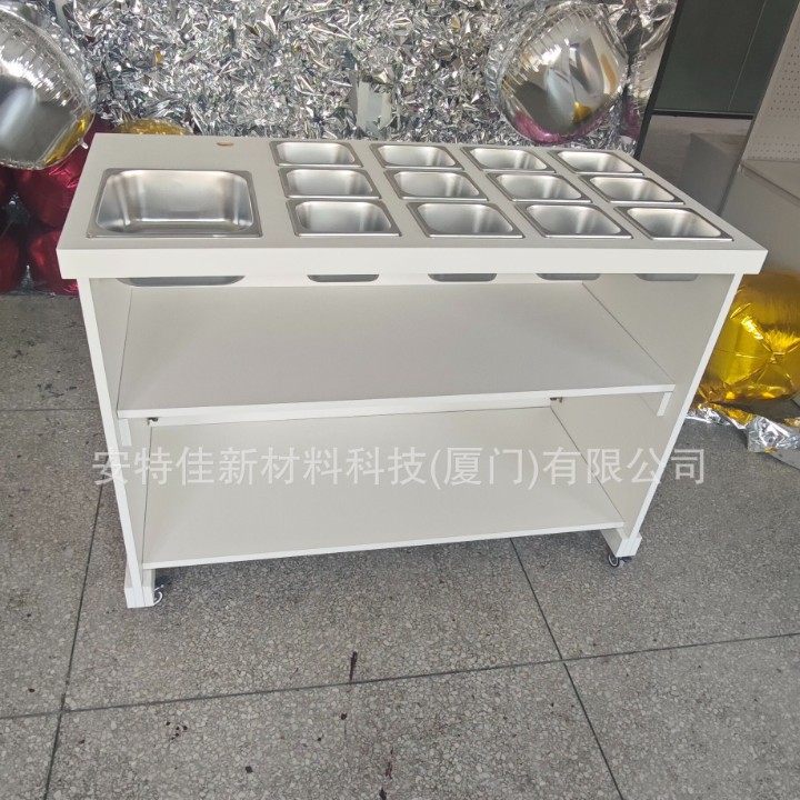 豪华水果花车夜市活动商场摆摊滚轮车婚礼活动装饰车派对展示