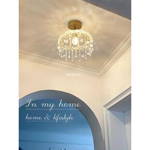 轻奢水户玄关小吊灯门晶口走廊过道灯法式艺994入术阳台饰装氛围