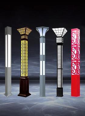 广场方形景化观灯3米3.54led户外庭灯柱院墅园别林绿雕AL-66057刻