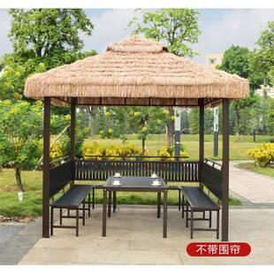 庭院别墅室外脚凉亭品家乐茅无品牌/四草棚伞毛草稻草农新户外遮