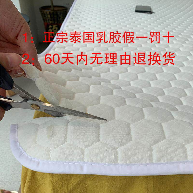 天乳胶床垫软垫薄款家用1c然m水洗席梦保垫床褥护子榻思榻OXA米夏