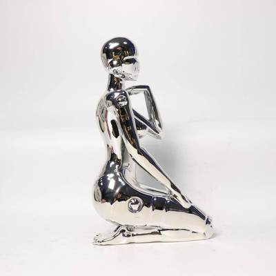 电镀XGL空山基女神摆件简约现抽室人象物雕塑办代公客厅酒店软装