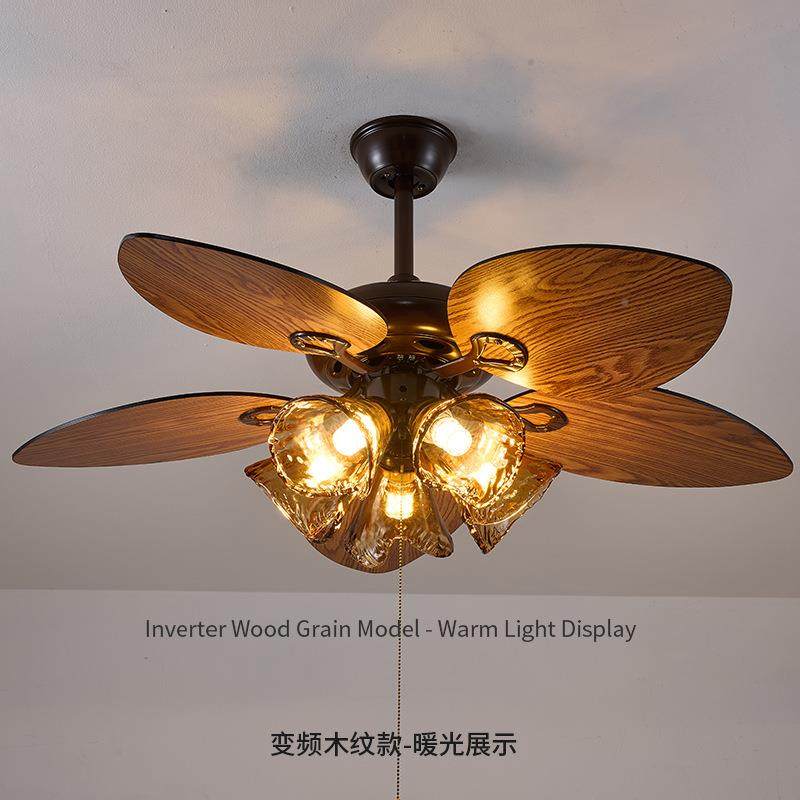 267餐厅风扇灯中复古复古风化客厅工业客家厅茶室遥控用一体风扇,家装灯饰光源,风扇灯,淘宝优惠券,粉丝福利购,淘宝优惠卷