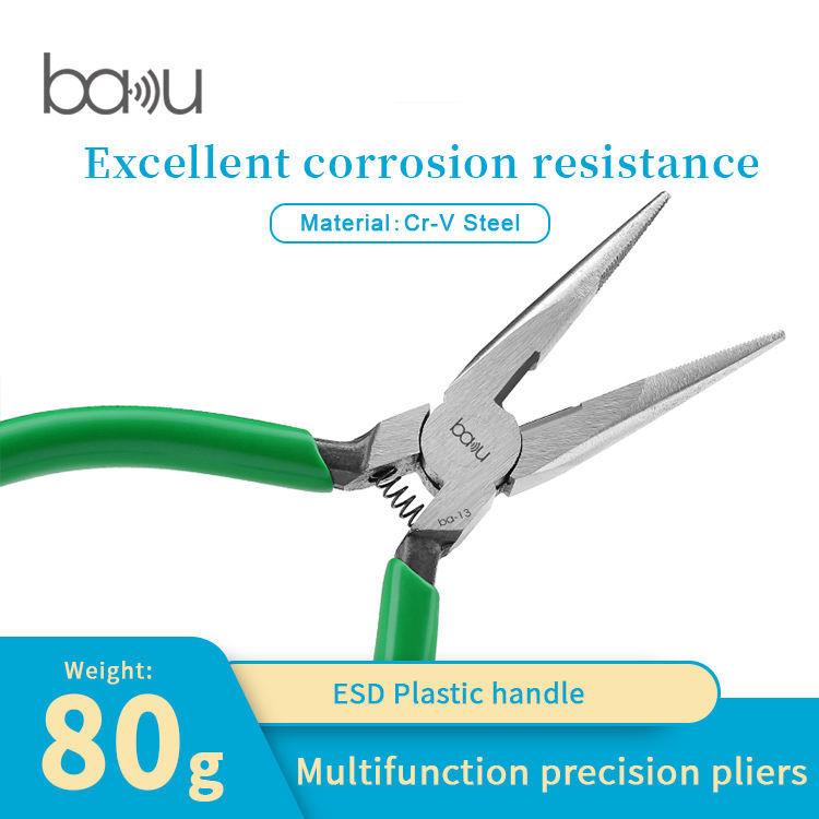 酷BA-1手动工具切割0钳剪巴线.钳SCSCrV6C铬钒钢尖嘴长嘴老虎钳5