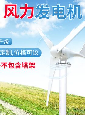 风力发电机家用12V24V220v永磁小型风能发电机带风光互补一体机