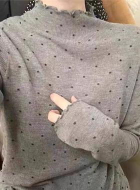 PPHOME自制~梦回古早 高领设计麻花针织衫收口不对称翻领斗篷毛衣