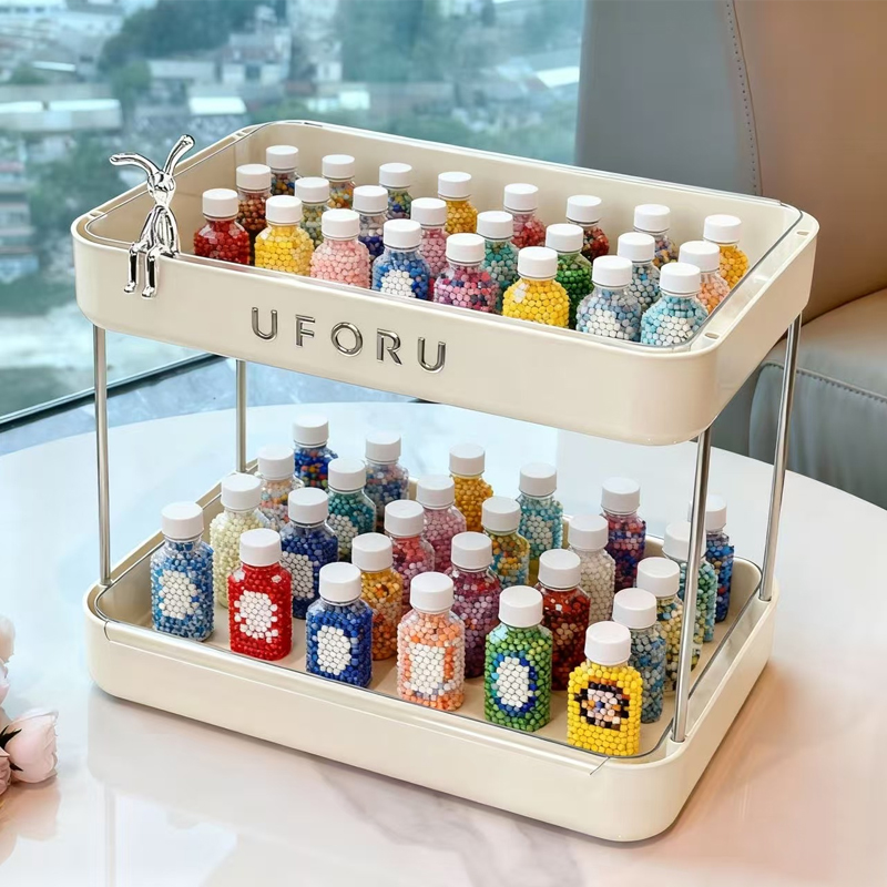 拼豆收纳盒专用A4纸96色72色96色120色221色独立分装瓶收纳置物架