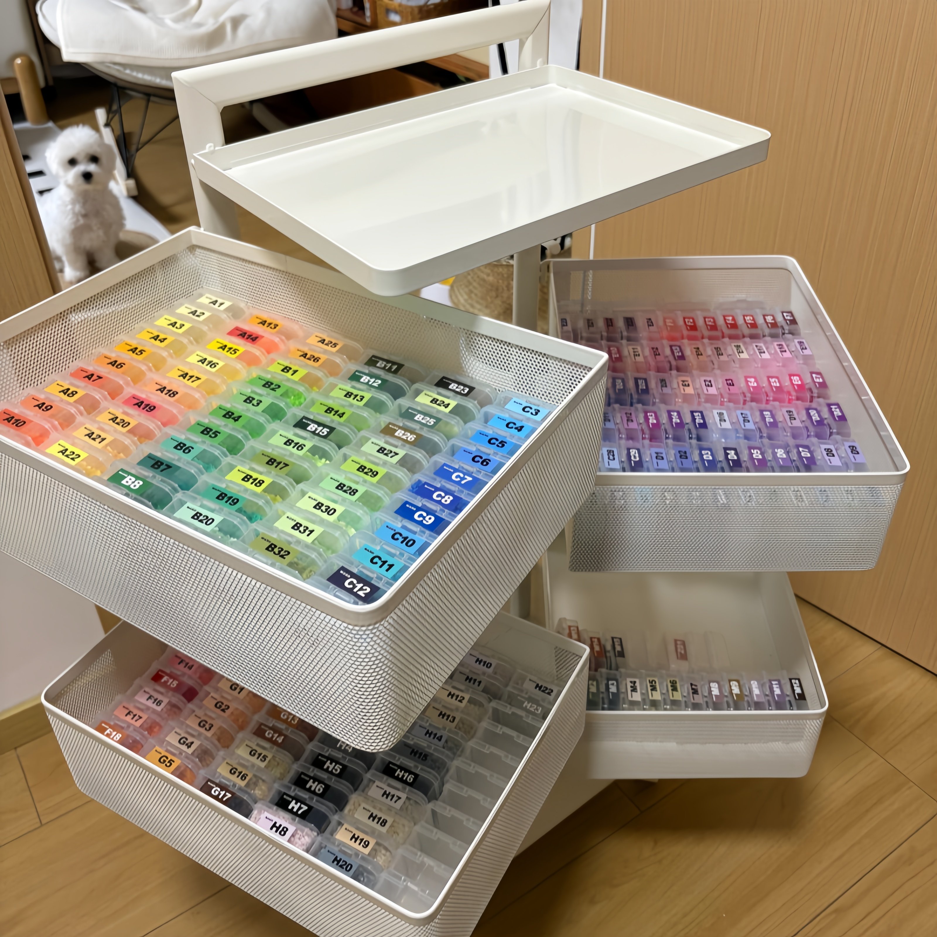 拼豆收纳推车旋转网篮收纳柜边角卧室客厅零食架抽屉储物架可移动,厨房/烹饪用具,果蔬置物架/篮/框,淘宝优惠券,粉丝福利购,淘宝优惠卷