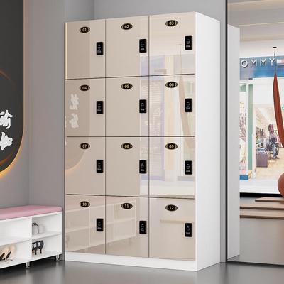 健身房瑜伽馆智能储物柜美容院休息室浴室带锁员工存包木质更衣柜