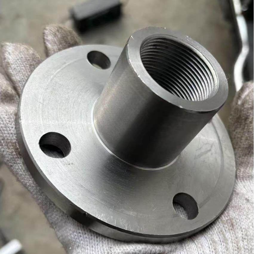 螺丝法兰 丝口定制链接法兰转接板气缸油缸头法兰螺母定制任意