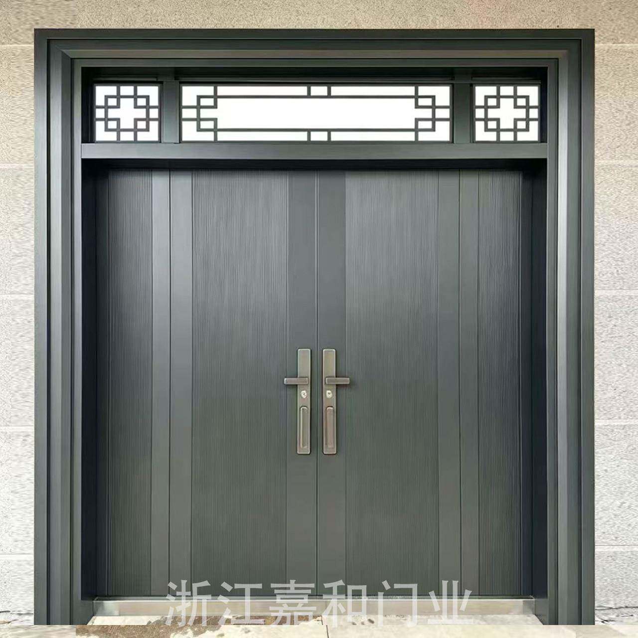 锌合金别墅大门复合门进户门农村自建房庭院大门双门客厅入户门