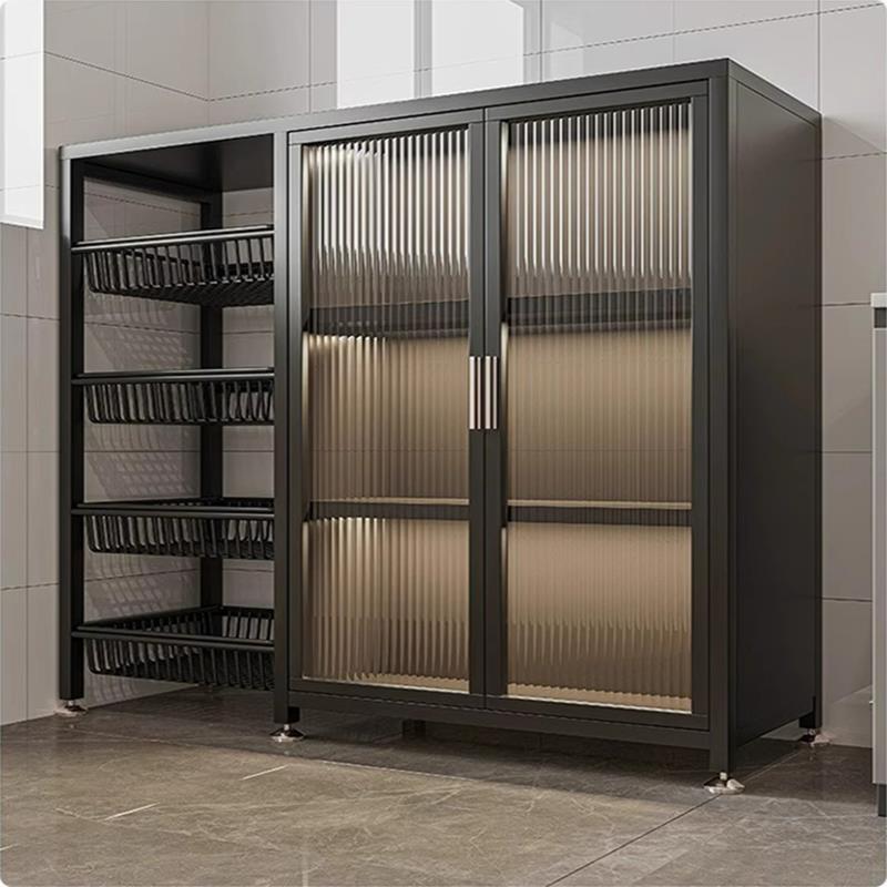 厨房置物架餐边柜落地式微波炉电器储物柜家用多功能锅具收纳架子