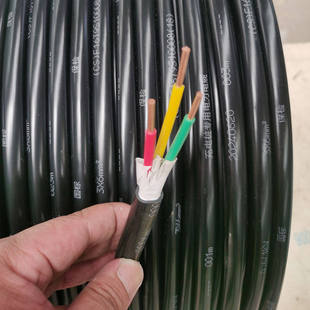 200米新能源充电桩专用电缆ZC-YJV 3*6一盘国标保检测7KW纯铜电线