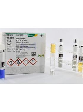 1.14878.0001默克总有机碳测试盒5.0-80.0mg/l实验室水质分析试剂