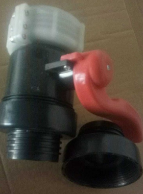 阀门塑料吨桶转化接头 黑色吨桶接头耐腐蚀转化接头